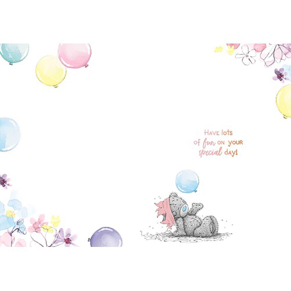 Bear Holding Balloons Me to You Bear Birthday Card Extra Image 1